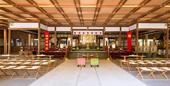 みちひらきの神様がおまつりされている猿田彦神社
